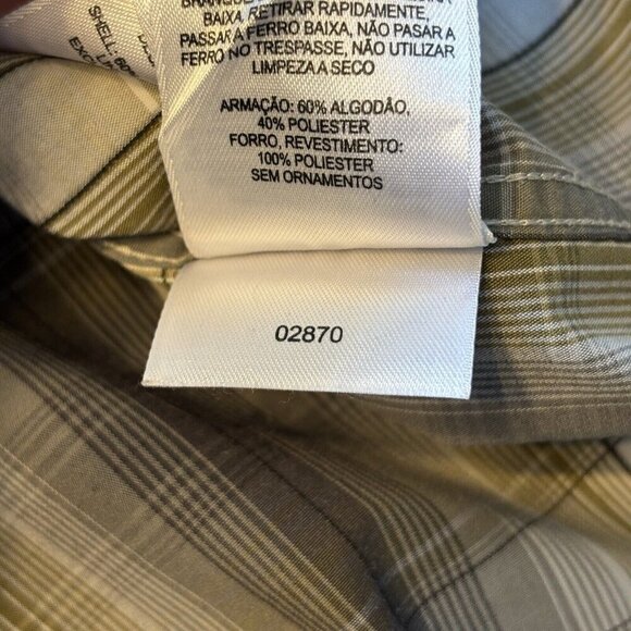 Columbia Long Sleeve Shirt Mens XL Plaid Supplex Nylon Outdoor Fishing Vented - Picture 14 of 16